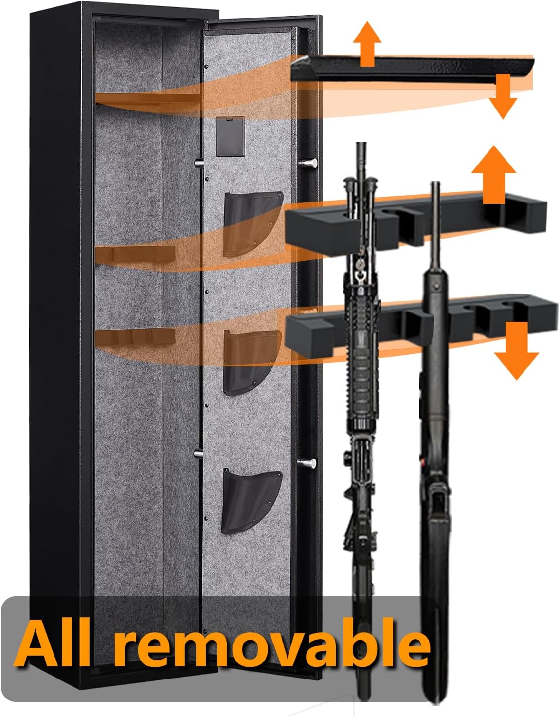 Gun Safe with Adjustable Dividers & Racks O4679