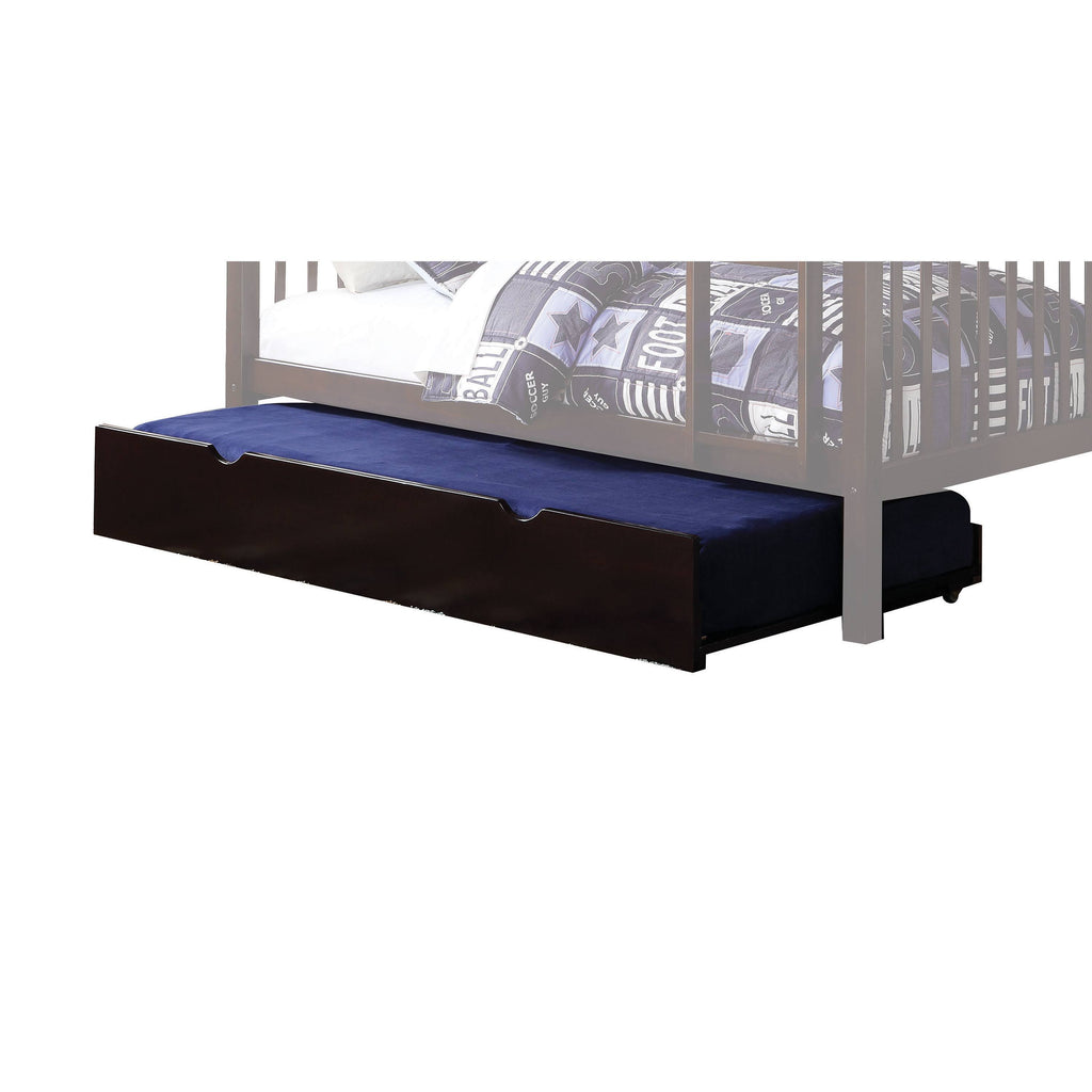 Twin Trundle with Caster Wheels Dark Brown I176186