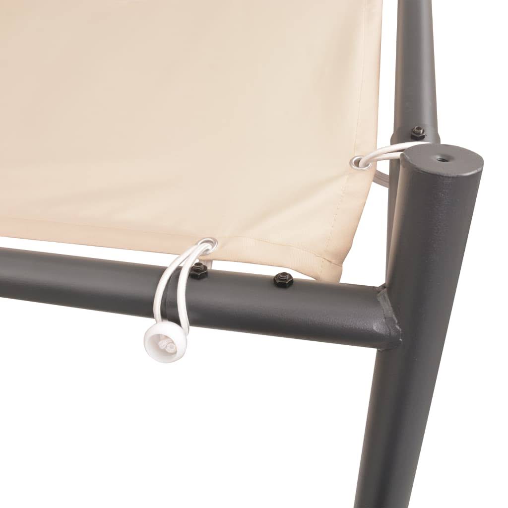 Steel Beige Gazebo Tent Canopy D42433