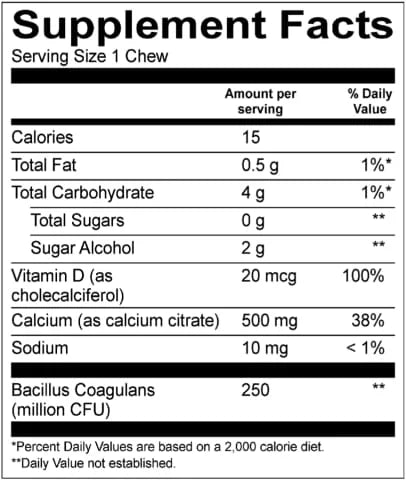 3-Month Supply Iron Free Bariatric Multivitamin Capsules and Calcium Citrate Soft Chews D495
