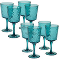 Teal 8 Piece 13 oz. Goblet Set E3486