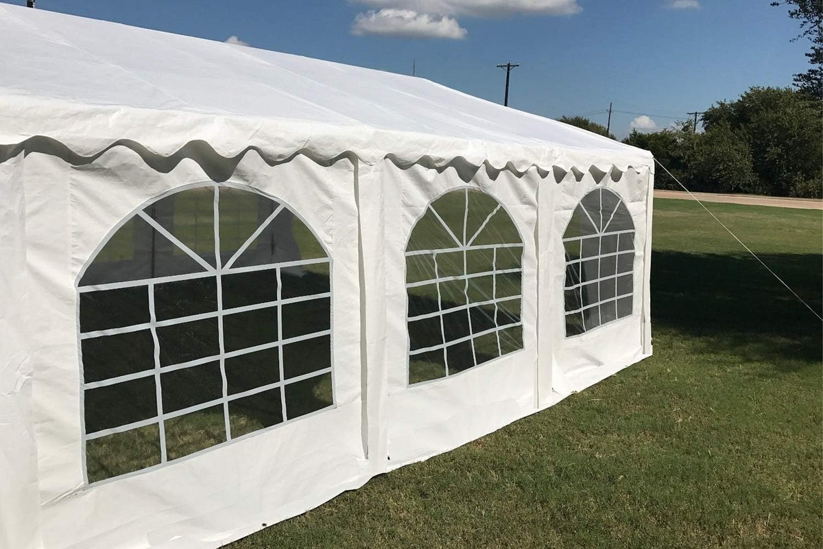 White 20'x20' Outdoor Party Tent Canopy Shelter O4888