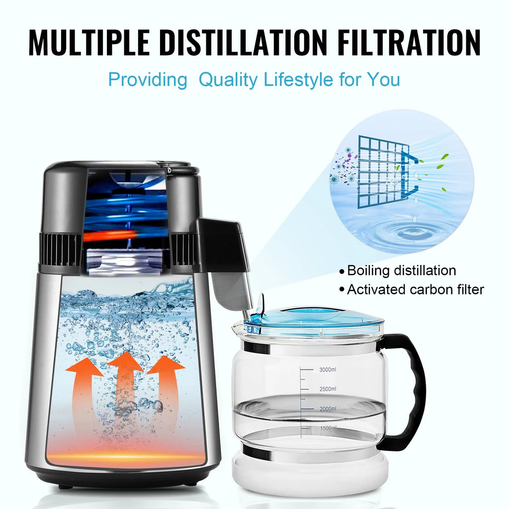 4L Stainless Steel Water Distiller D11023