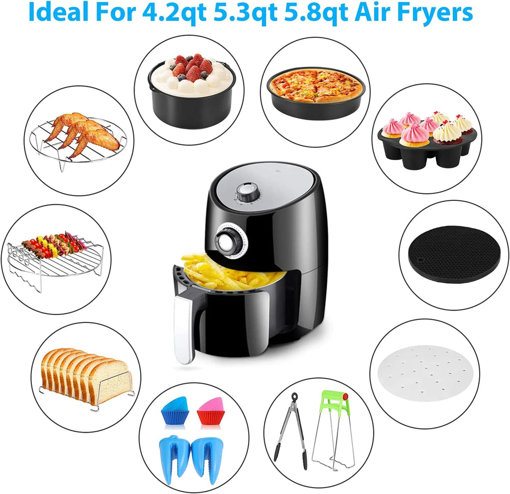 14 Pcs BBQ Tools Air Fryer Accessories with Storage Bag P260360