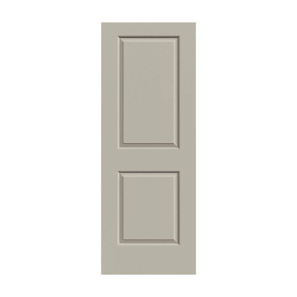 24 in. x 80 in. Desert Sand Painted Solid Core Molded Composite MDF Interior Door Slab V284134