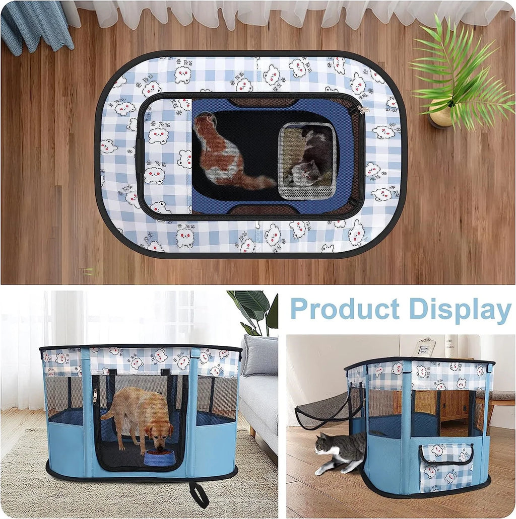 Portable Foldable Pet Playpen with Handbag Z9521