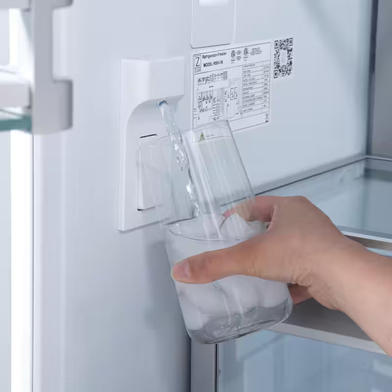 30 in. Bottom Freezer Refrigerator with Ice and Water Dispenser L877