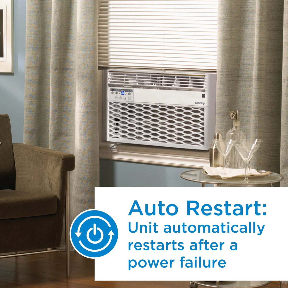 10,000 BTU White Window Air Conditioner with Remote K721