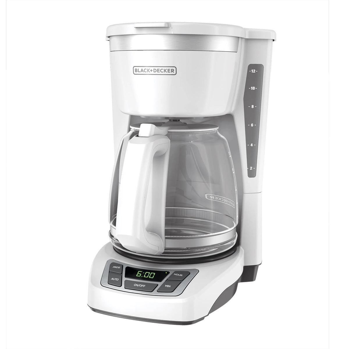 White 12-Cup Programmable Coffeemaker D52685