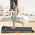 Under Desk Treadmill, 2 in 1 Portable Walking Jogging Running Machine with Remote Control, LED Display, 330lbs Y402