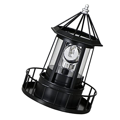 LED Solar Revolving Lighthouse Lamp V6372