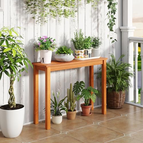 Wooden Plant Stand with Teak Oil Finish E932