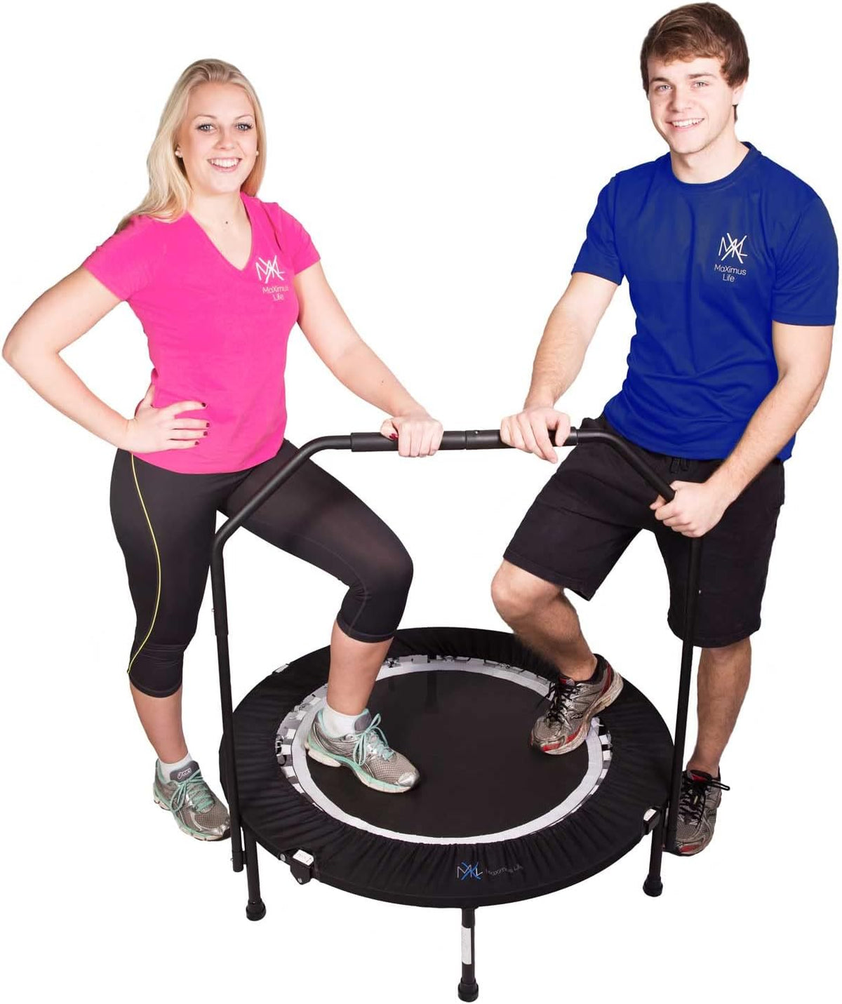 Folding Rebounder Mini Trampoline with Bar E6818