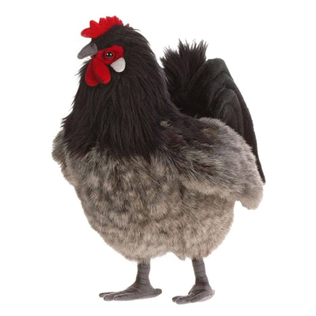 Grey and Black Hen Plush Z4725