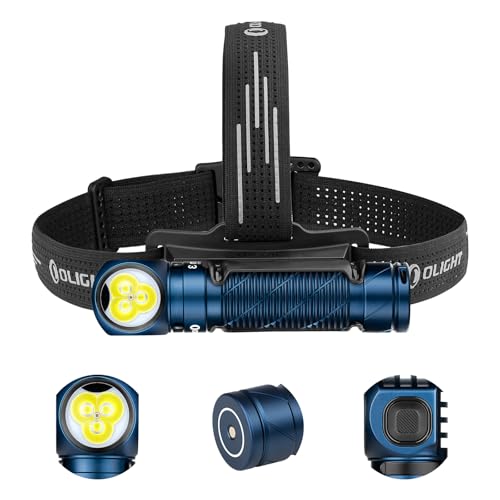 Rechargeable Headlamp Flashlight, 3000 Lumens LED Headlight with Red Light, Waterproof Head Lamp with Headband (Black) B151863