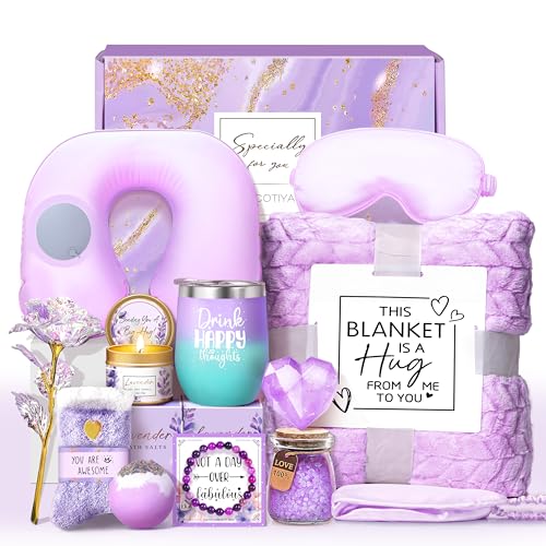 Ocean Relaxing Spa Gift Basket Care Package with Blanket L654841