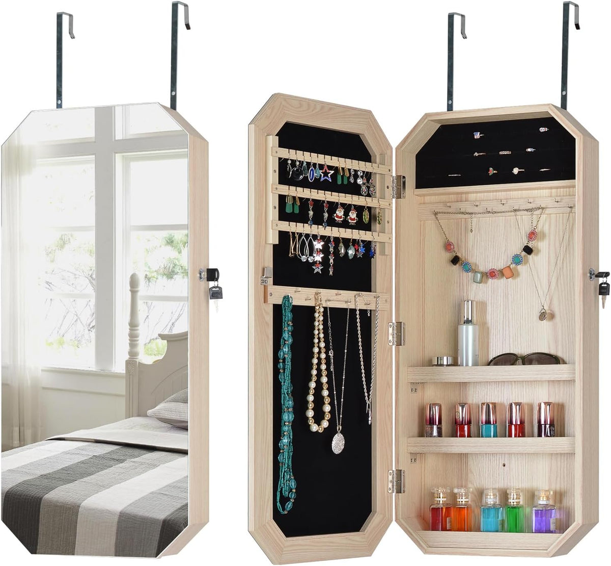 Jewelry Cabinet with Mirror C957124