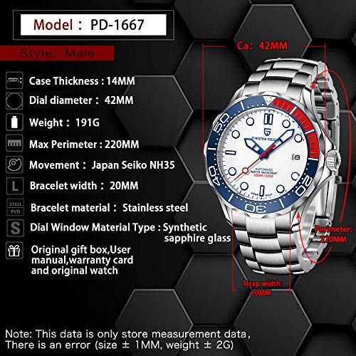 Stainless Steel Automatic Diving Watch with Ceramic Bezel S2799