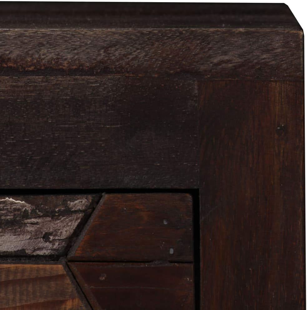 Solid Reclaimed Wood Side Table 15.7"x11.8"x19.6" U487087