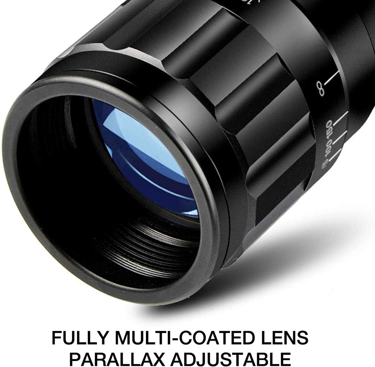 4-16x44 Illuminated Rifle Scope with Sunshade and Scope Mount R312