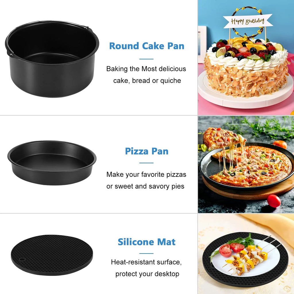 14 Pcs BBQ Tools Air Fryer Accessories with Storage Bag P260360