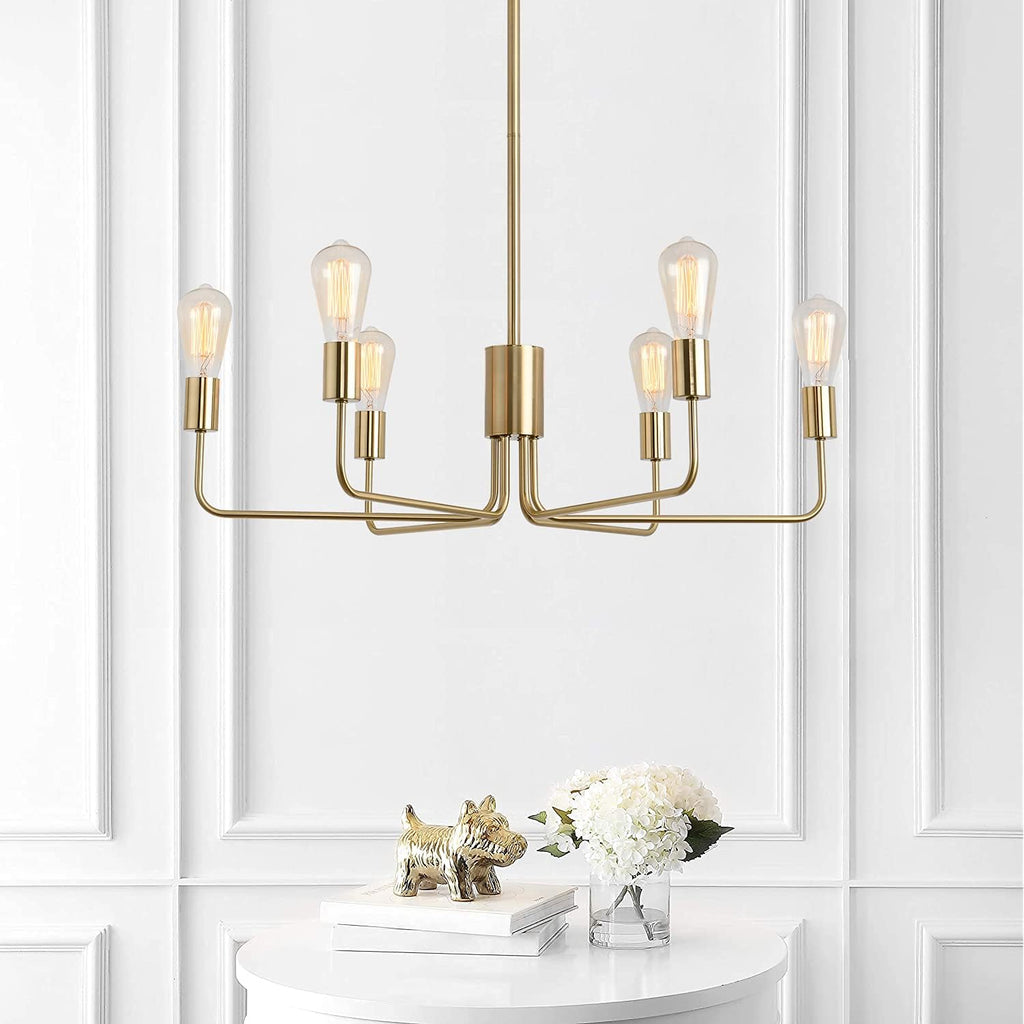 Black 8-Light Candle Chandelier Ceiling Light Fixture U6289