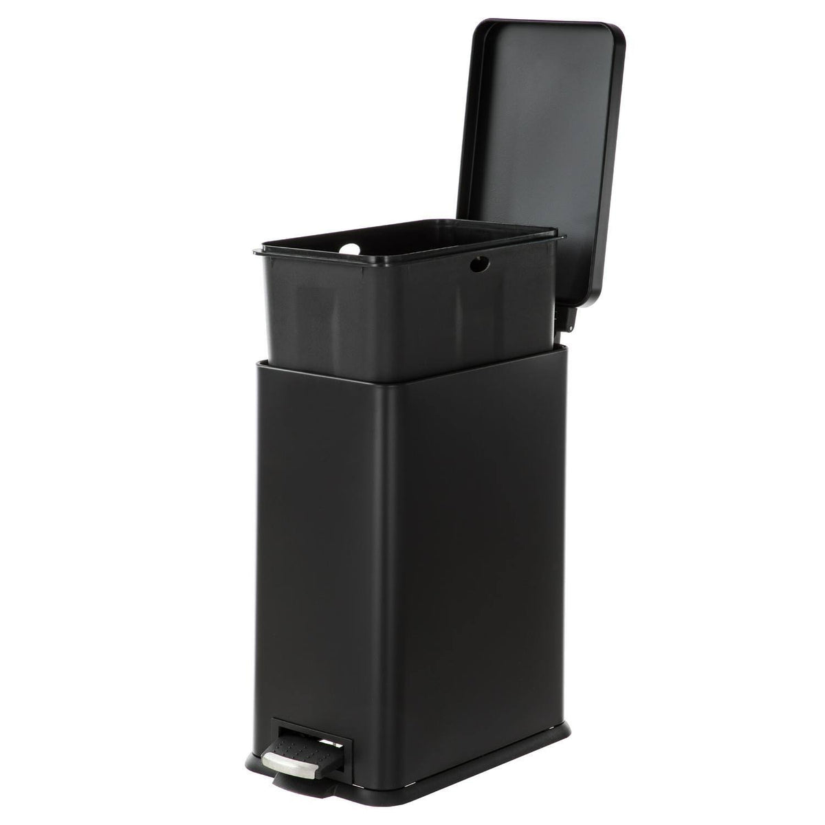 Rectangle Pedal Bin Trash Can, 30 LITER / 7.9 Gallon, Matte White K534