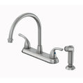 Chrome Kitchen Faucet with Side Sprayer A7488