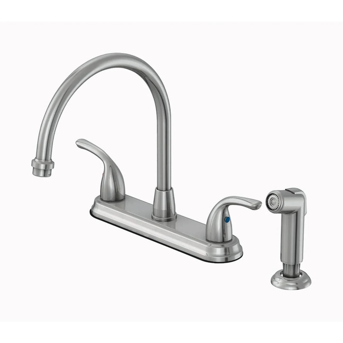 Chrome Kitchen Faucet with Side Sprayer A7488