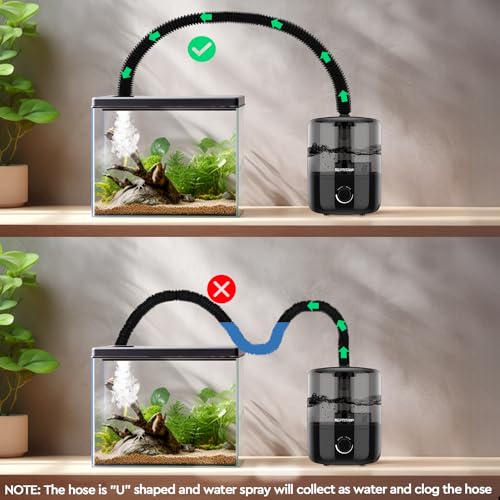 4L Reptile Humidifier Fogger with Double Hoses G266446