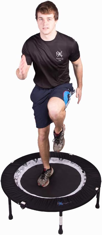 Folding Rebounder Mini Trampoline with Bar E6818