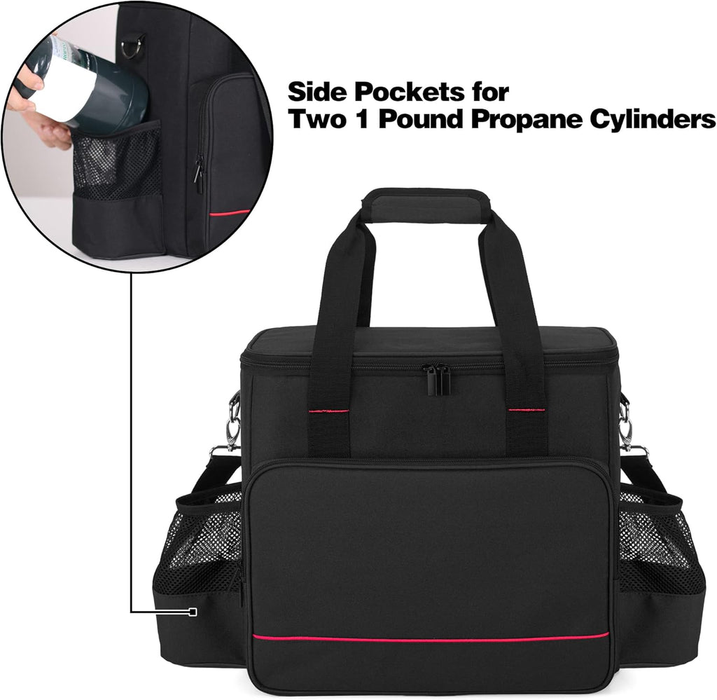Portable Heater Carry Bag with Pockets and Handles Black R47278