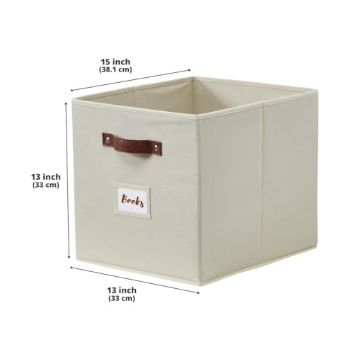 11" 6pcs Texture Grey Fabric Storage Bins J83719