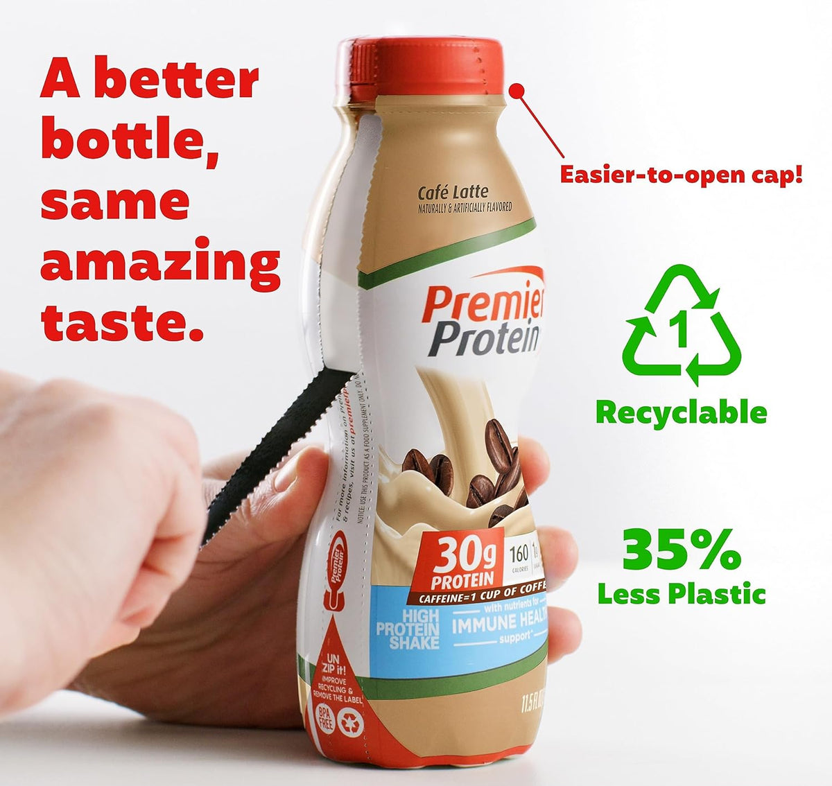 Café Latte Protein Shake, 30g Protein, 1g Sugar, 11.5 fl oz Q818