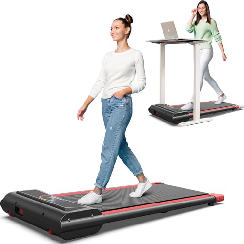 2 in 1 Walking Pad Treadmill with Remote Control 265LB Capacity R3321