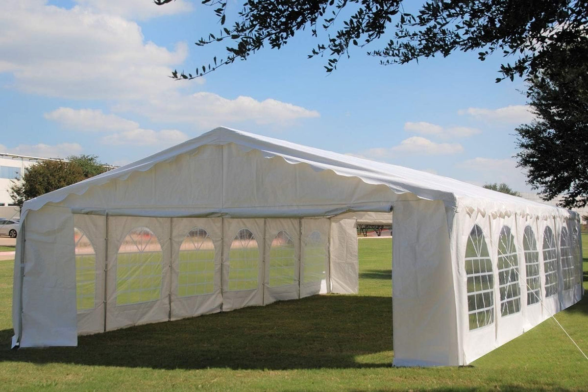 White 20'x20' Outdoor Party Tent Canopy Shelter O4888