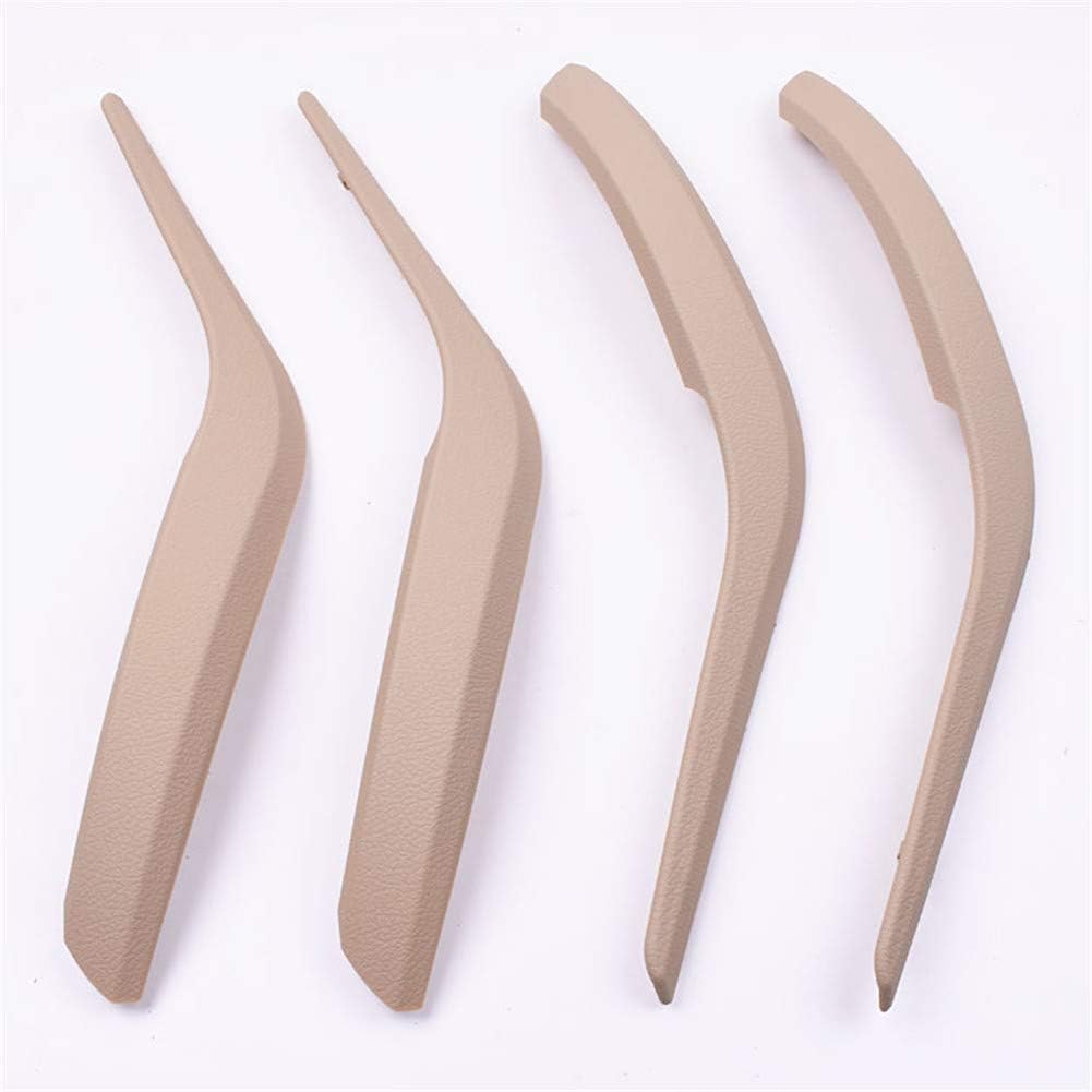 BMW Car Interior Door Grab Pull Handle Cover Replacement Armrest Bracket 4pc-Set Carbon V5976
