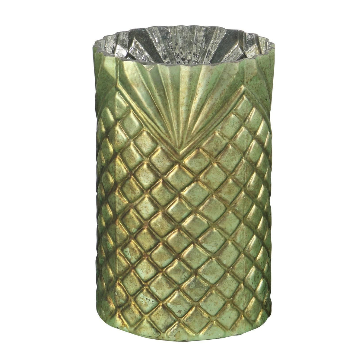 Set of 3 Cylindrical Glass Candle Holders Z77818