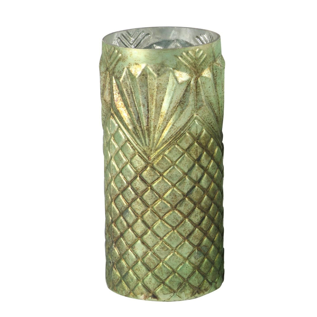 Set of 3 Cylindrical Glass Candle Holders Z77818