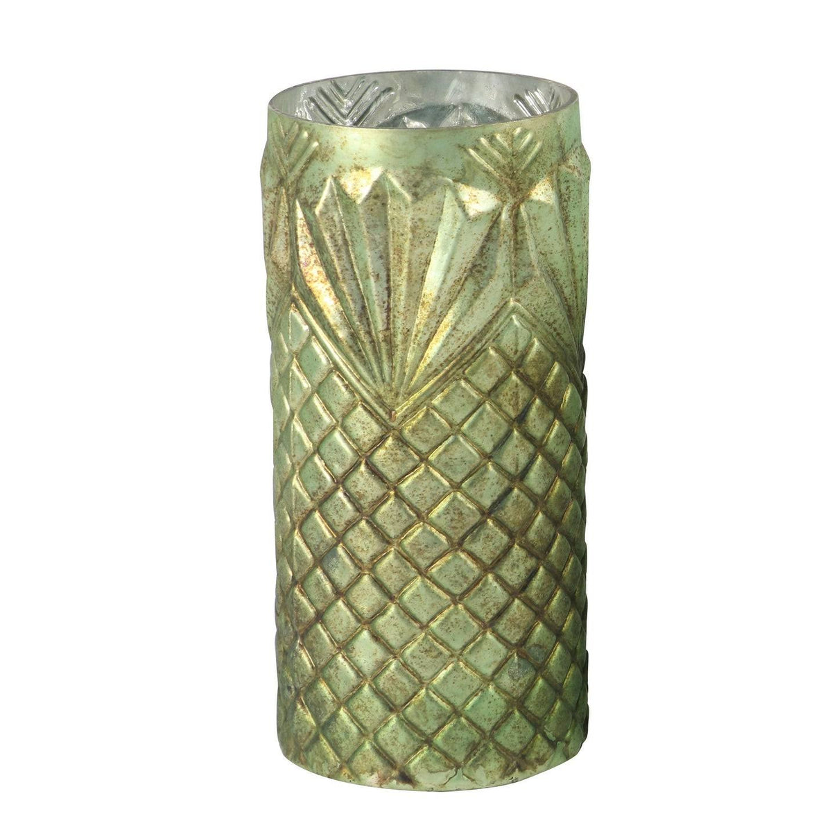 Set of 3 Cylindrical Glass Candle Holders Z77818