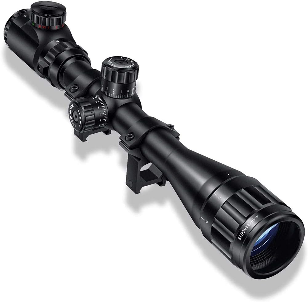 4-16x44 Illuminated Rifle Scope with Sunshade and Scope Mount R312