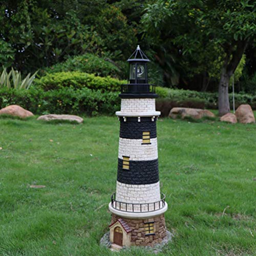 LED Solar Revolving Lighthouse Lamp V6372