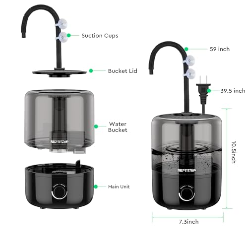 4L Reptile Humidifier Fogger with Double Hoses G266446