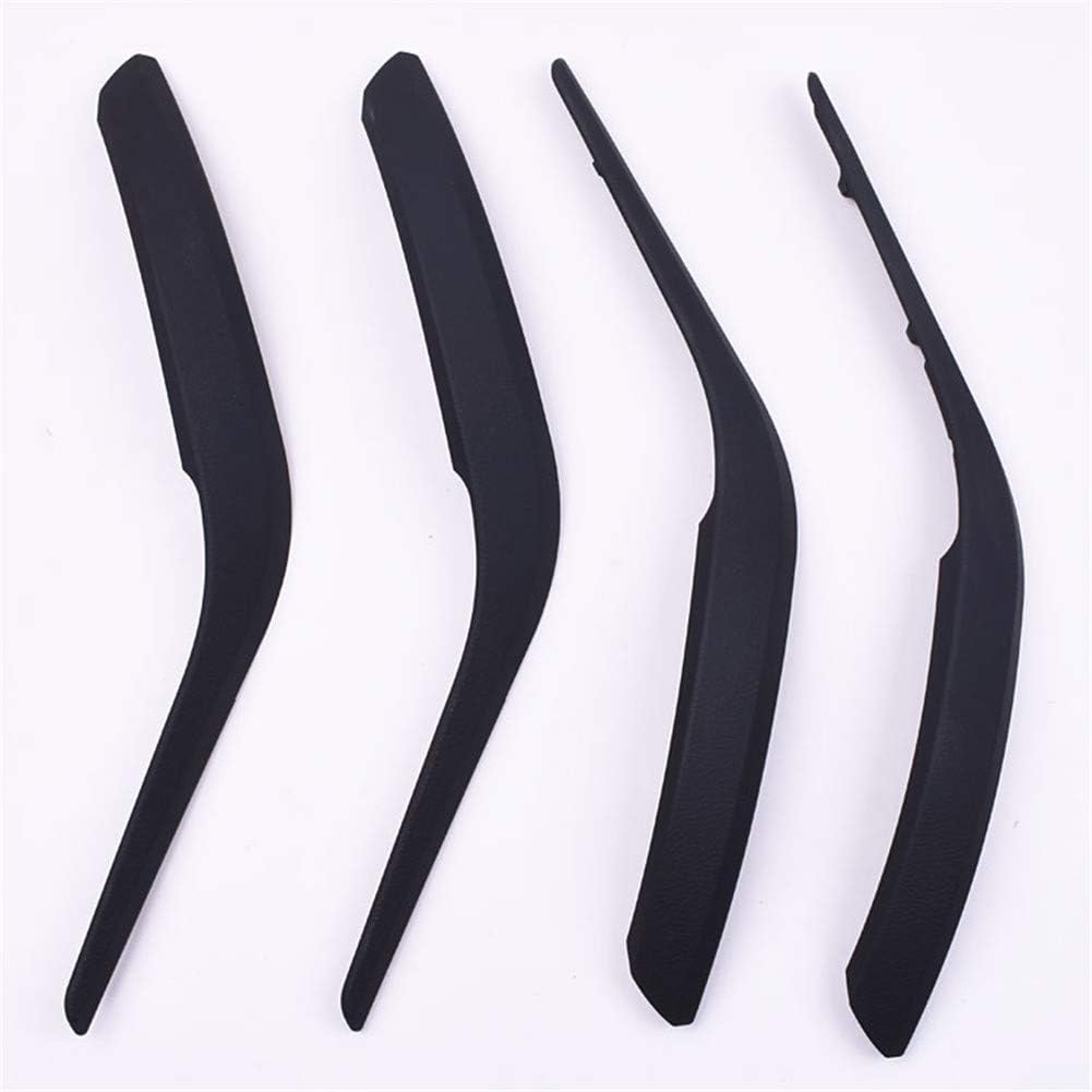 BMW Car Interior Door Grab Pull Handle Cover Replacement Armrest Bracket 4pc-Set Carbon V5976