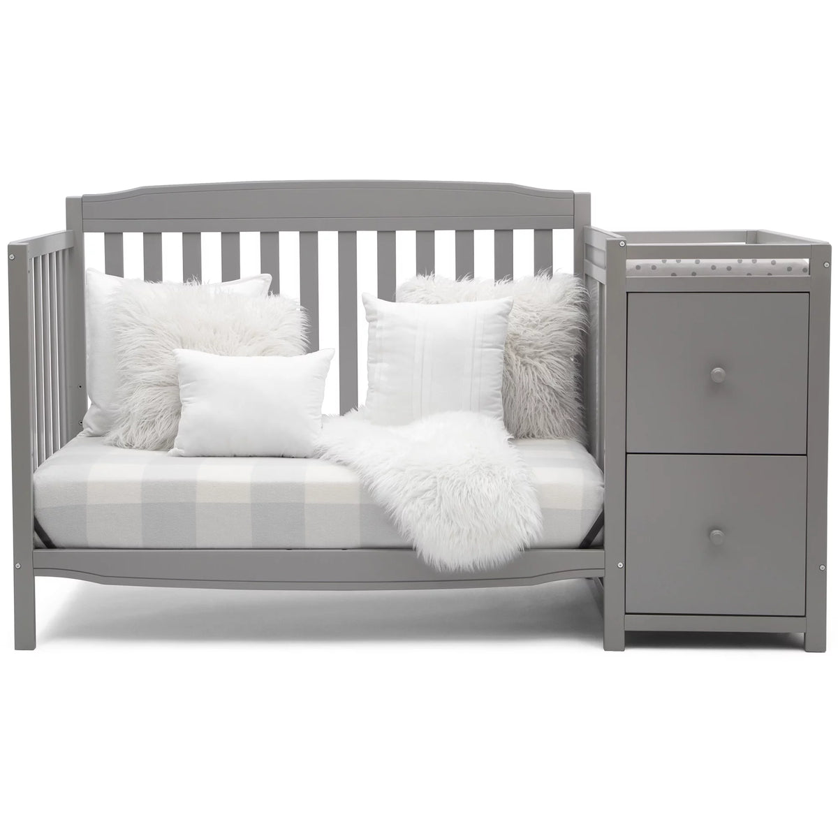 Gray Convertible Crib and Changer R990558