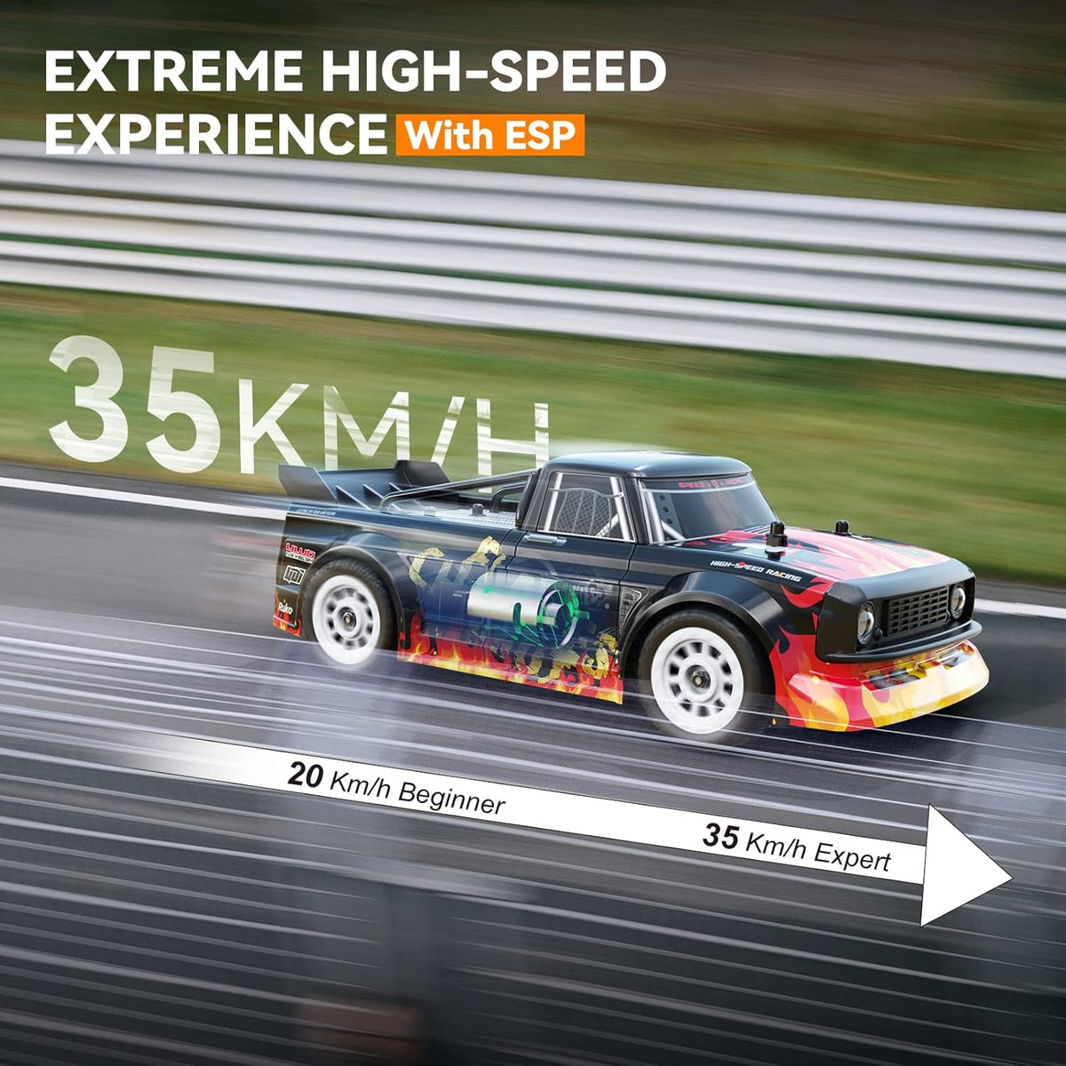 High Speed 4WD Remote Control Rally Car with 2 Batteries S12657
