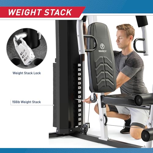 150lb Stack Home Gym with Pulley P6445