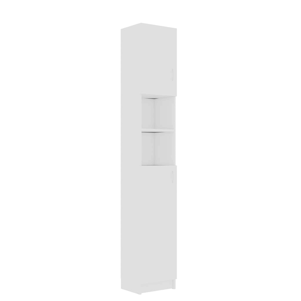 Bathroom Cabinet High Gloss Gray Chipboard Z513477