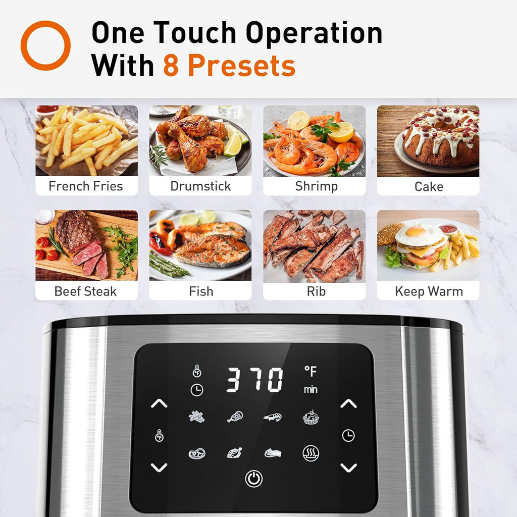 5.8Qt Stainless Steel Air Fryer Toaster Oven P435356