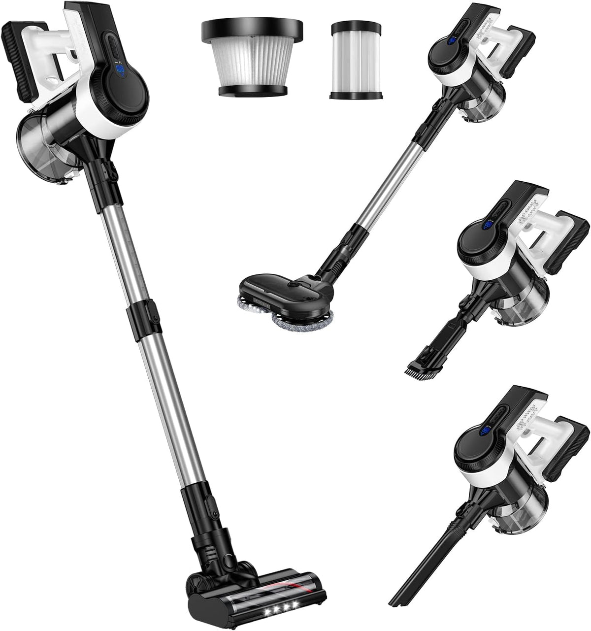 Cordless Vacuum Cleaner 26Kpa Lightweight Handheld Stick Vacuum with Electric Mop I440247